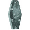 Грузило свинцовое SALMO плоское с зацепом скользящее 80г P5508-080